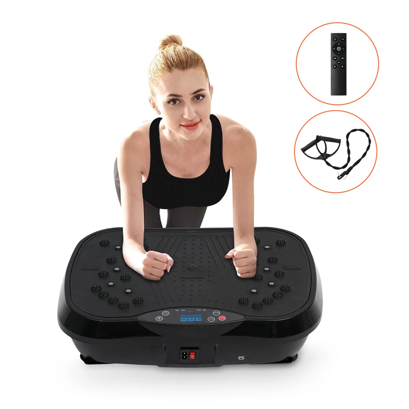 H Vibration Plate Exercise Machine Portable Fat Burning