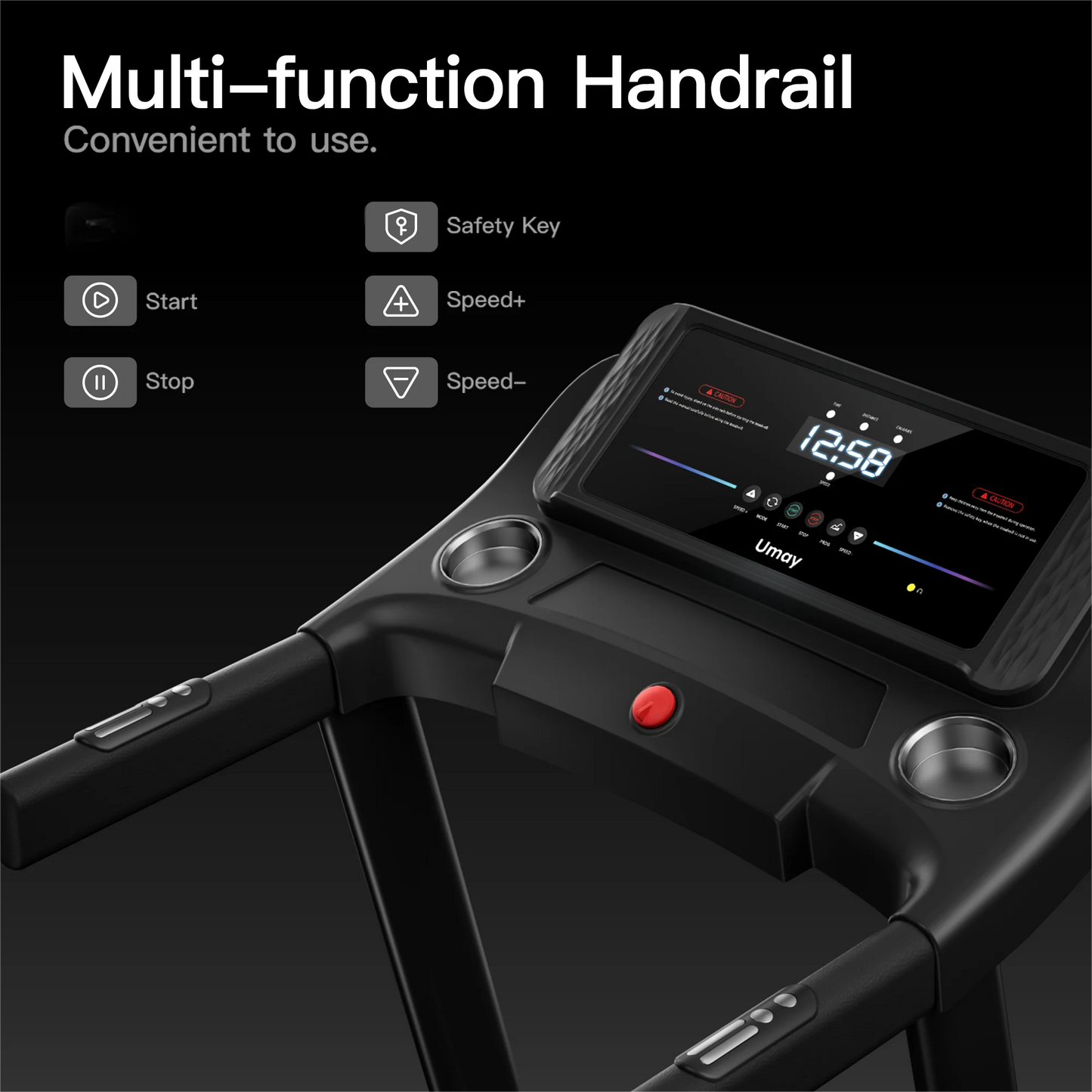 Cursor Fitness Treadmill Foldable Incline With Pulse Sensors