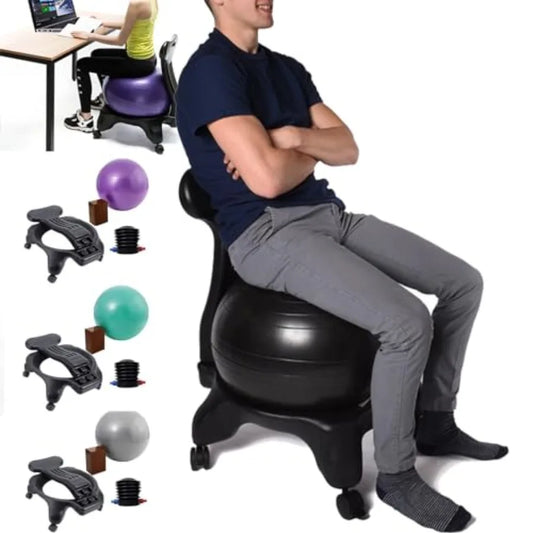 XMSJ Fitness Ball Chair Ergonomic For Posture Support