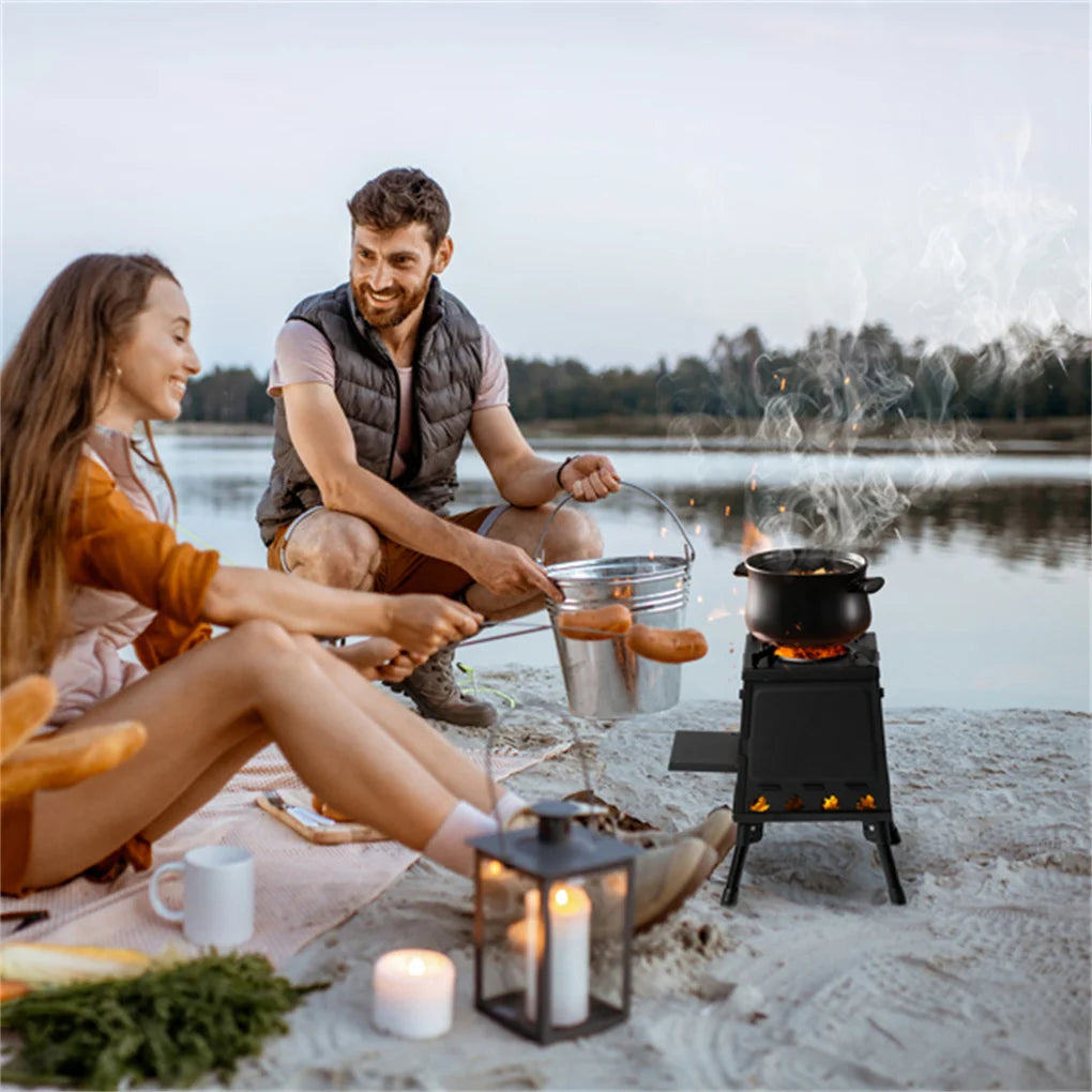 Camp Stove Windproof Portable Wood Burner For Outdoor Campfires