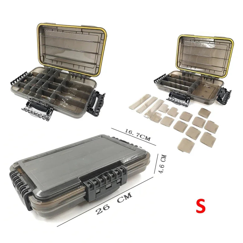 JSFUN Waterproof Tackle Box Large Capacity Organizer