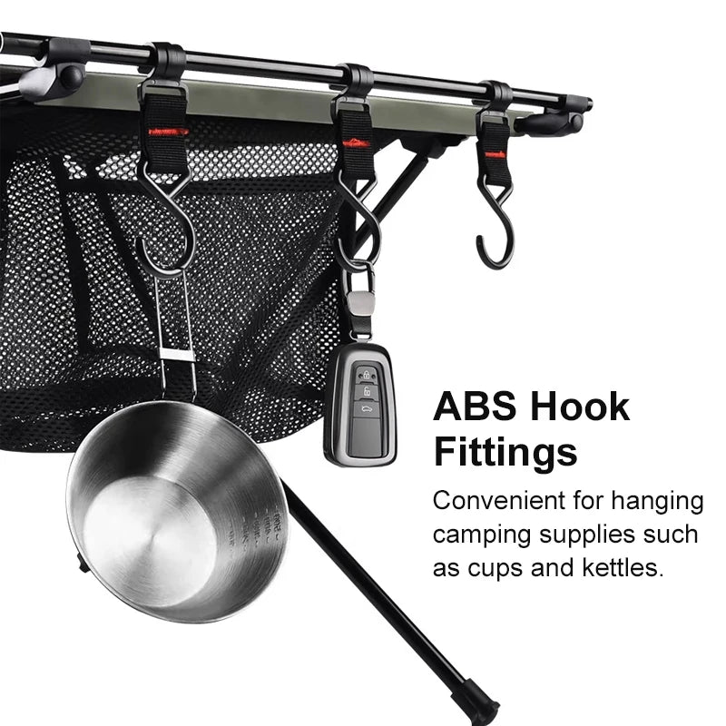 WESTTUNE Folding Camping Table Aluminum Lightweight Storage Mesh Bag
