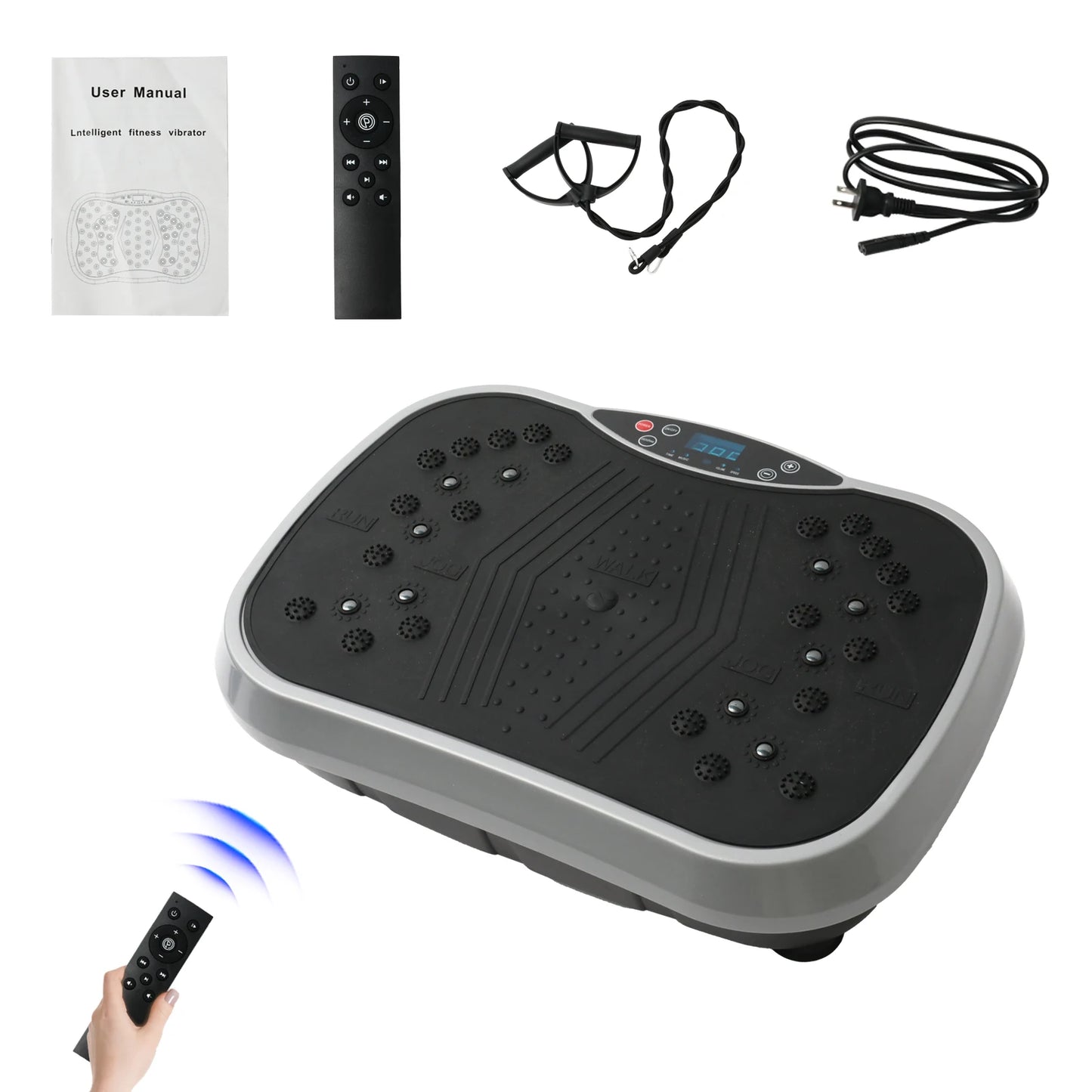 H Vibration Plate Exercise Machine Portable Fat Burning