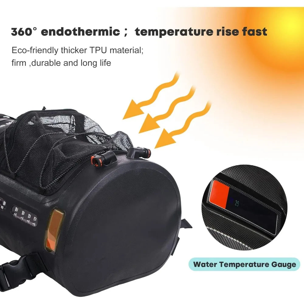 YTYIN Camping Shower Bag Upgraded Screw Lid System