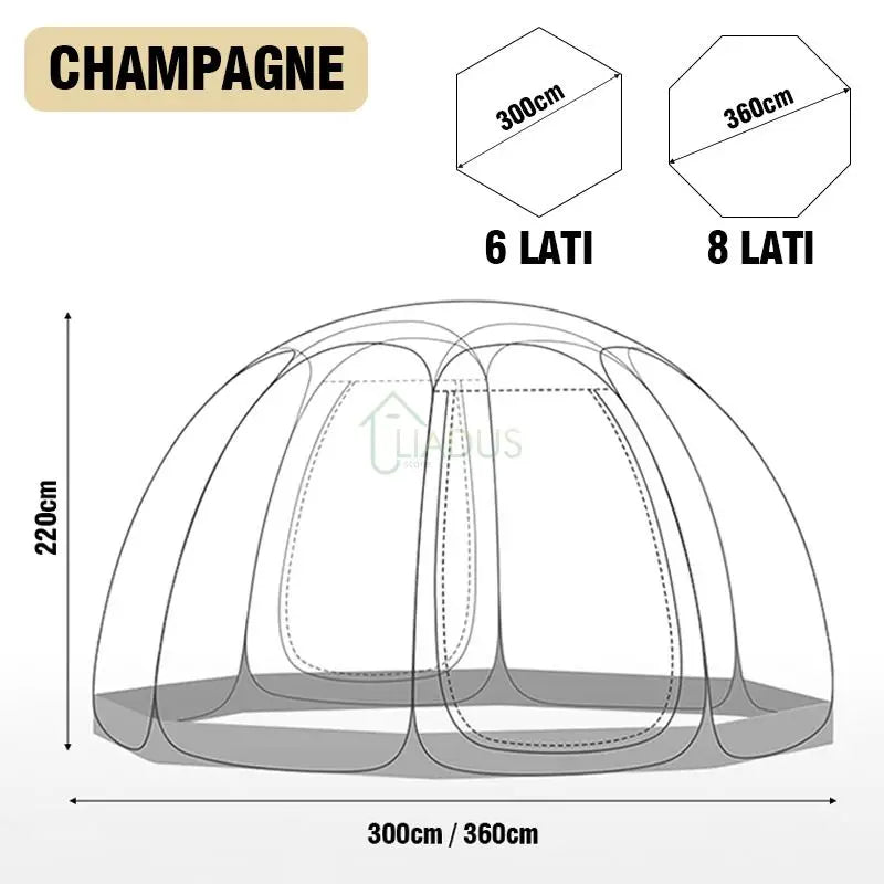 LIADUS Dome Tent Waterproof Family Camping Shelter