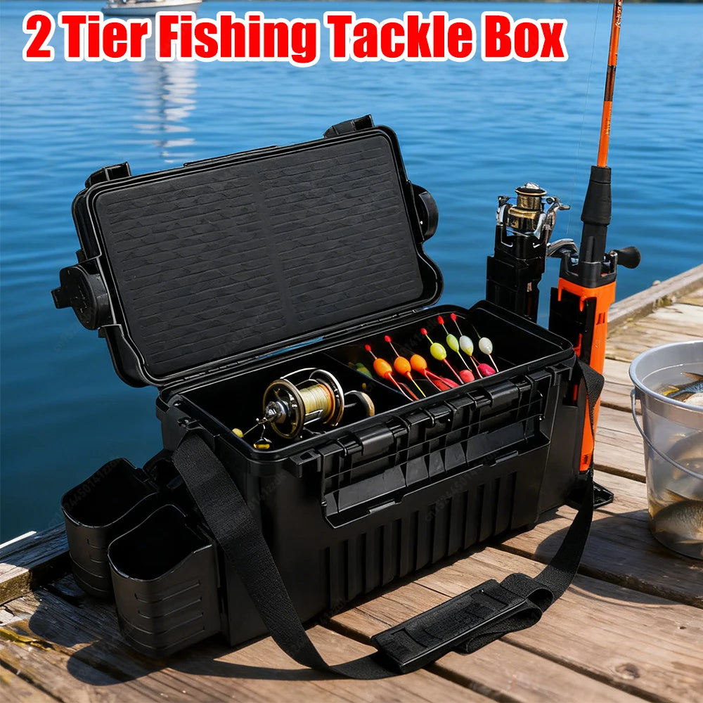 APWIKOGER 2-Tier Portable Fishing Box