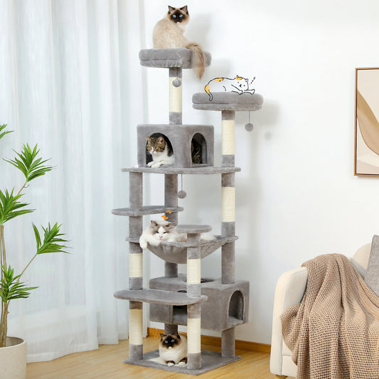 PAWZ Road Cat Tree Five-Tier Indoor With Sisal Posts