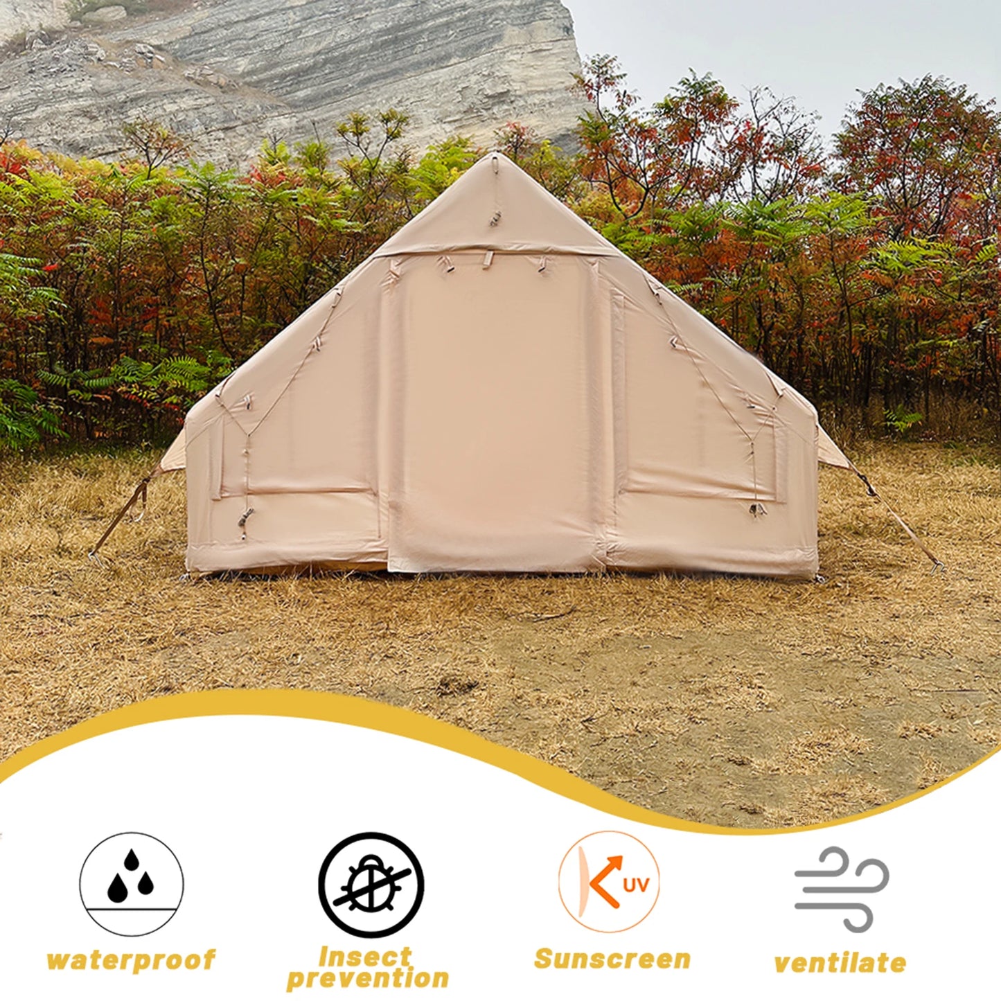 Pakicetus Inflatable Camping Tent Quick Setup Shelter