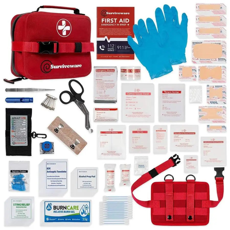 XMSJ Waterproof Premium Survival First Aid Kit