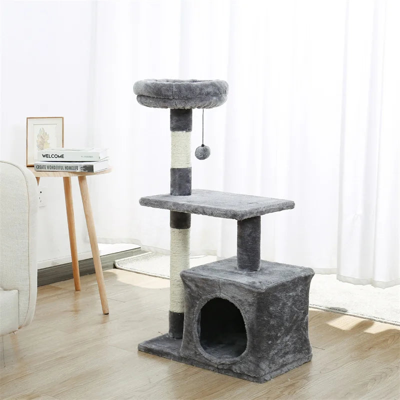 PAWZ Road Cat Tree Tower With Sisal Scratching Post