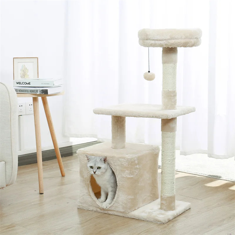 PAWZ Road Cat Tree Tower With Sisal Scratching Post