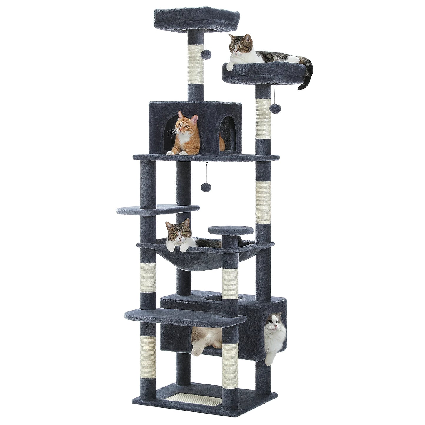 PAWZ Road Cat Tree Five-Tier Indoor With Sisal Posts