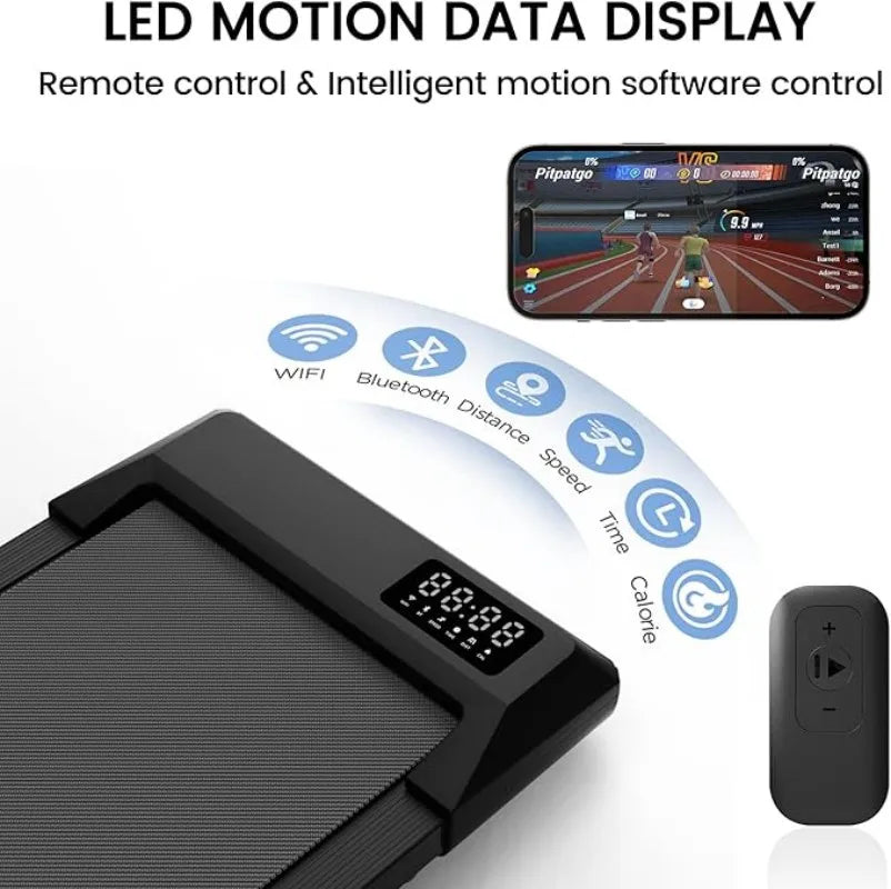 Superun Treadmill 2-In-1 Home Office Walking With App