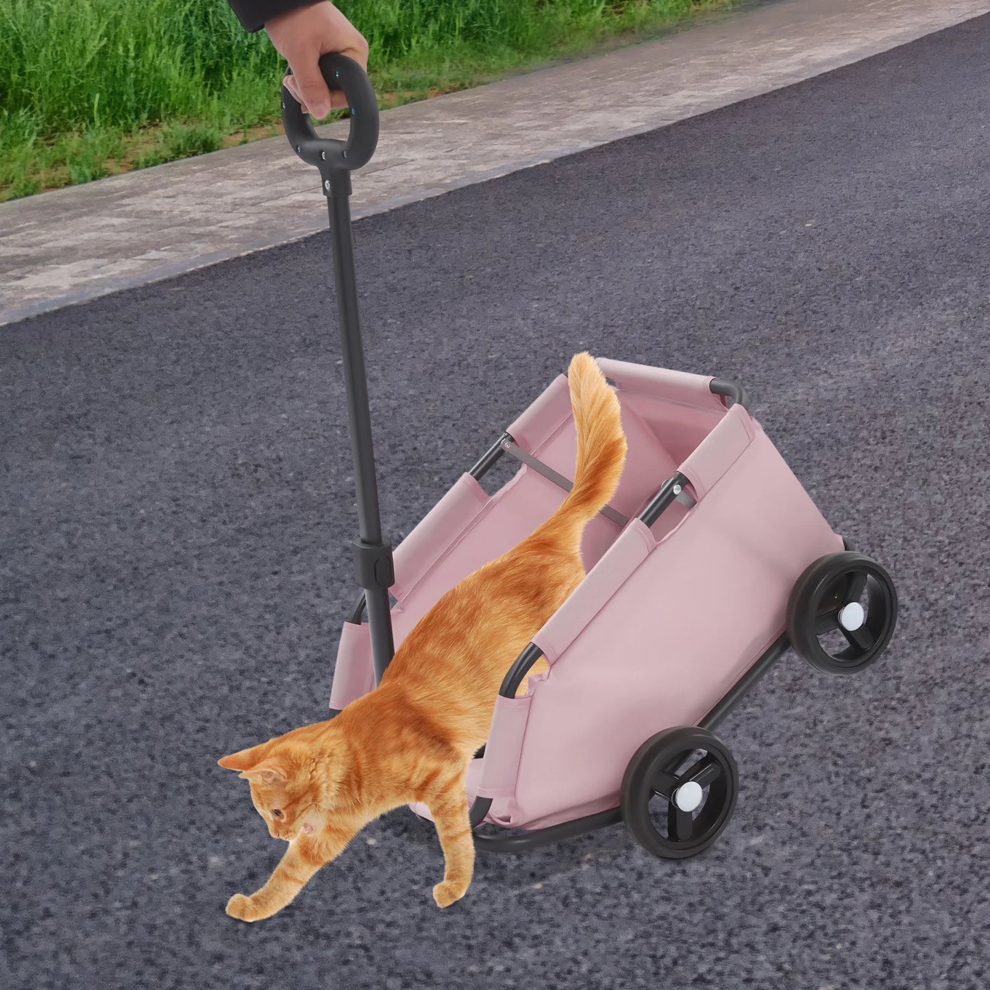 Pet Stroller 360° Rotating Travel Carrier For Pets