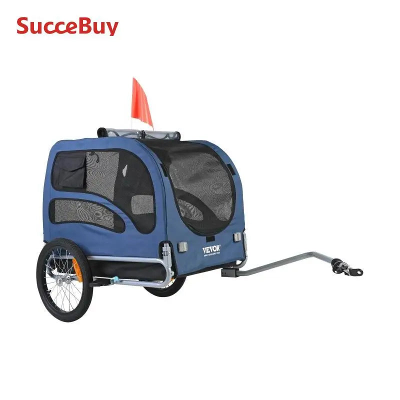SucceBuy Pet Bike Trailer 100lbs Capacity Collapsible
