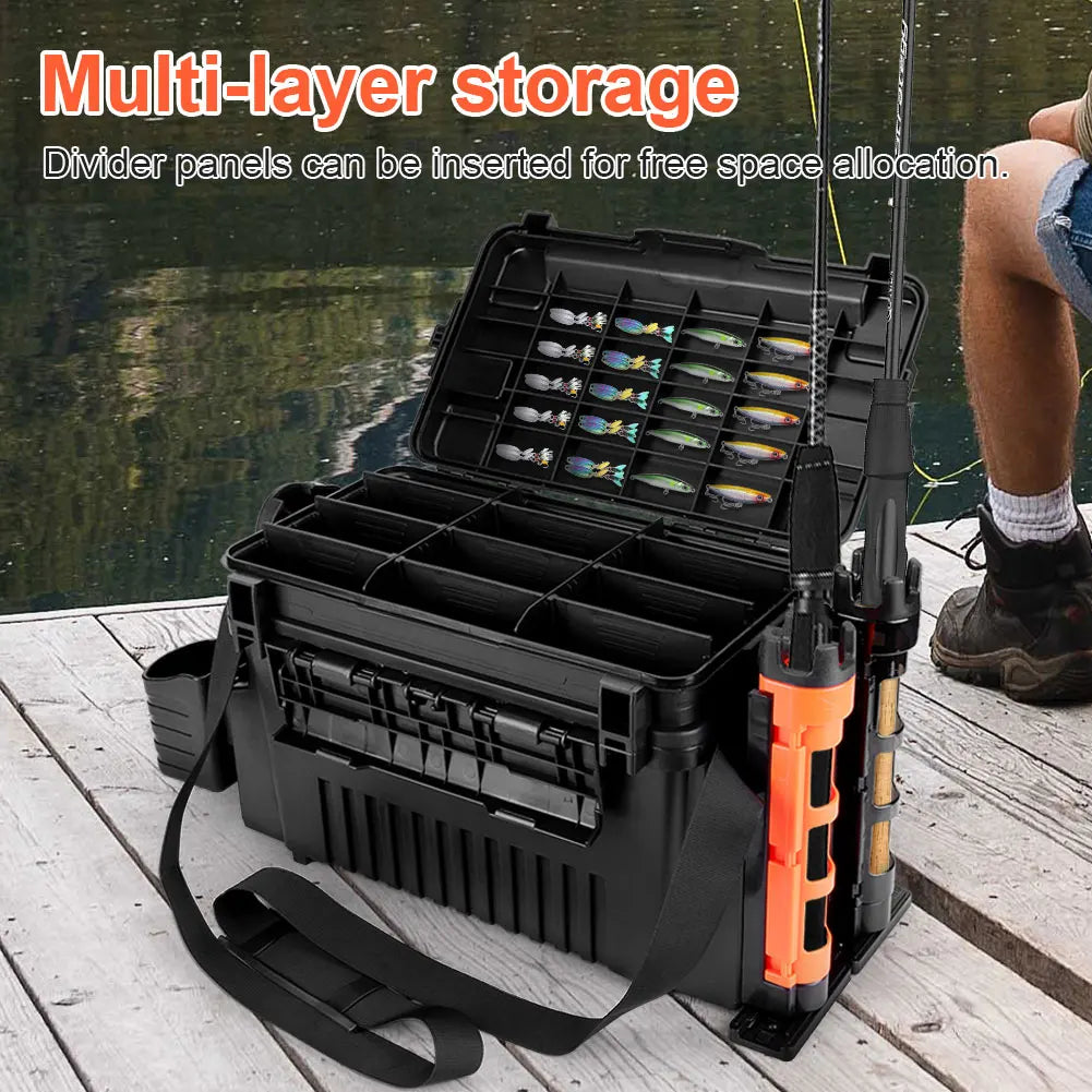 APWIKOGER 2-Tier Portable Fishing Box