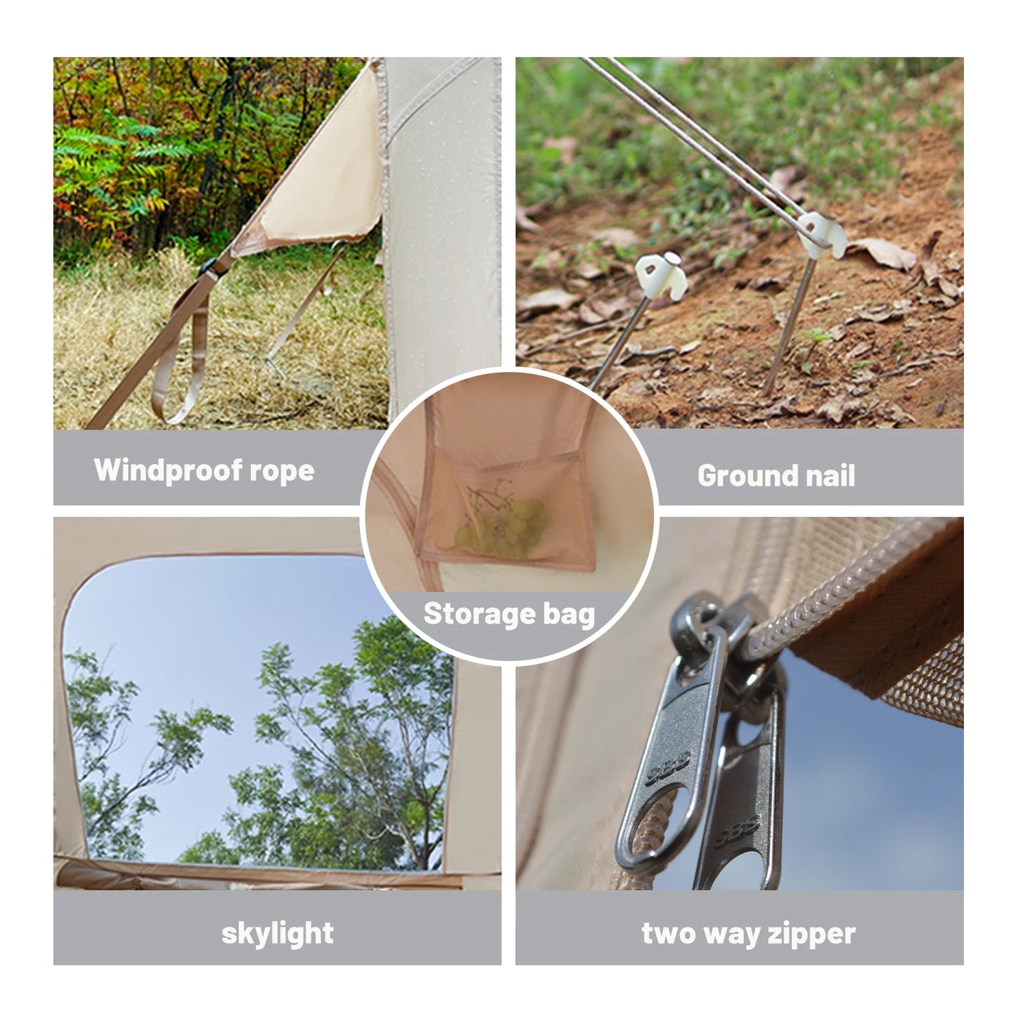 Pakicetus Inflatable Camping Tent Quick Setup Shelter