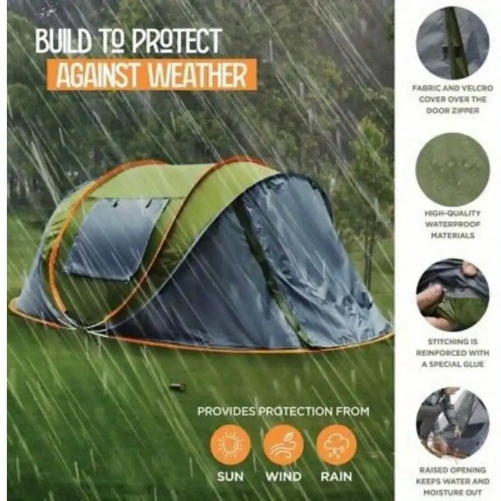 Building Camping Tent Quick Pop Up Shelter For Outdoors