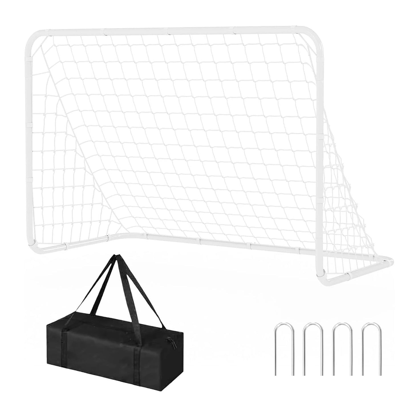 HiMISS Portable Soccer Goal, Heavy-Duty Steel Frame