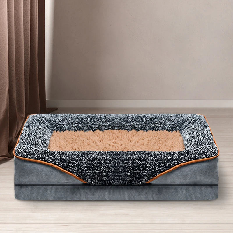 Pet Bed Coral Fleece For Dogs And Cats Lounge Comfort