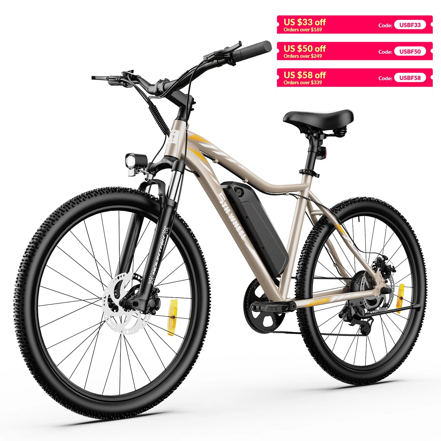 5TH WHEEL AB17 Electric Bike With 700W Peak Motor 23MPH