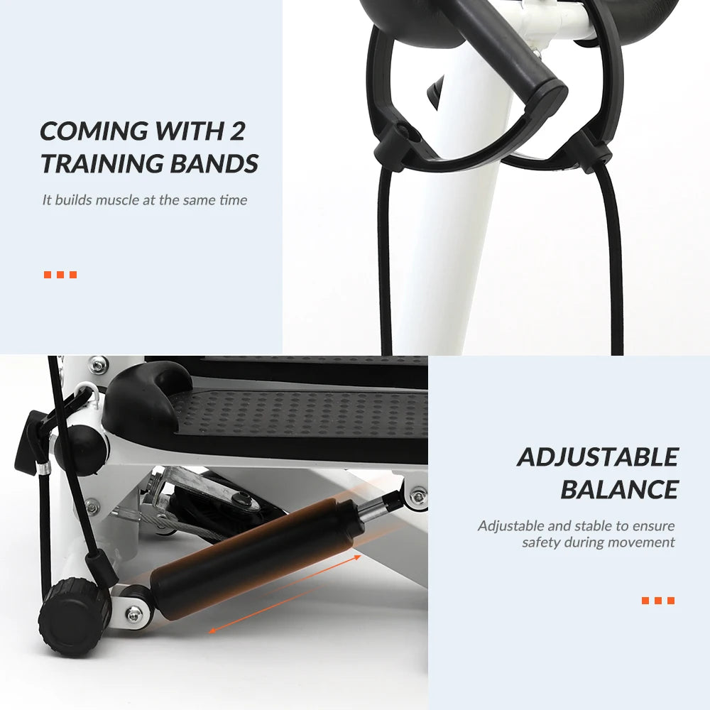 Decoration Exercise Stepper With LCD Monitor And Resistance Bands