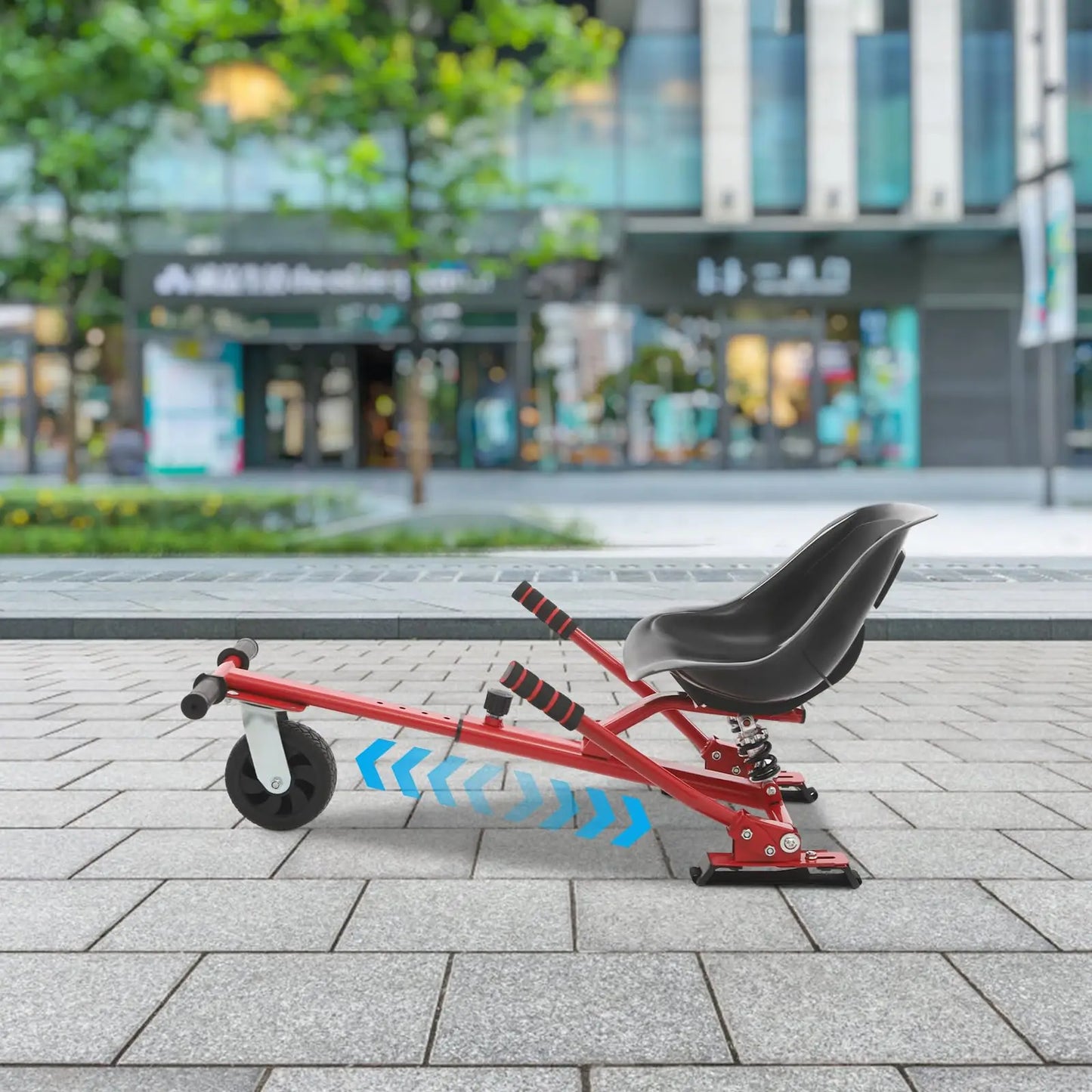 Bymaocar Hoverboard Go Kart Seat With Rear Shock Absorption