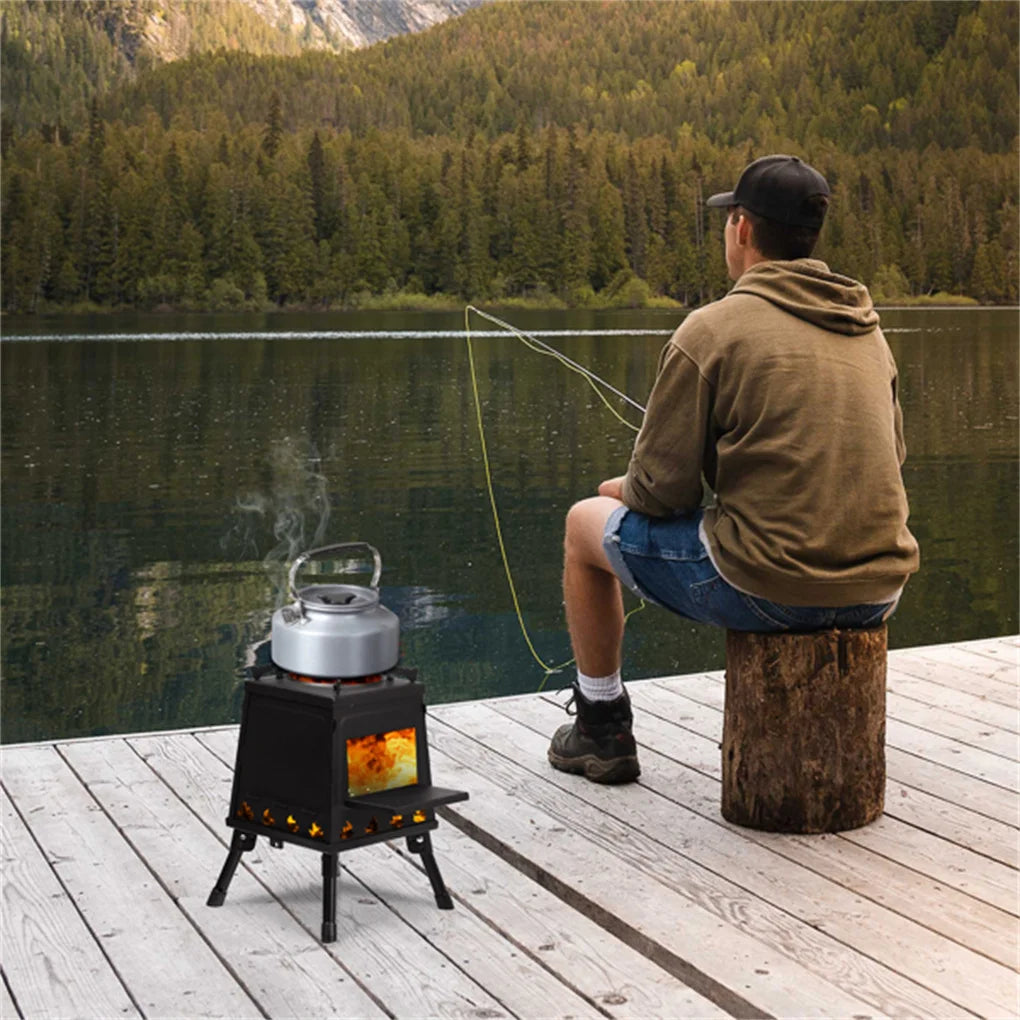 Camp Stove Windproof Portable Wood Burner For Outdoor Campfires