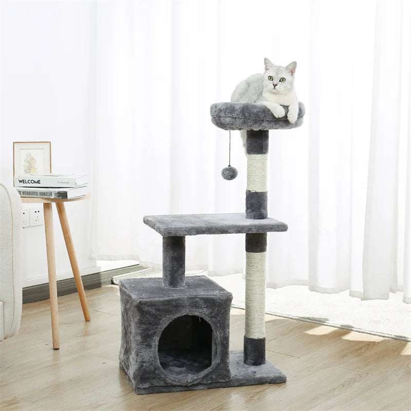 PAWZ Road Cat Tree Tower With Sisal Scratching Post