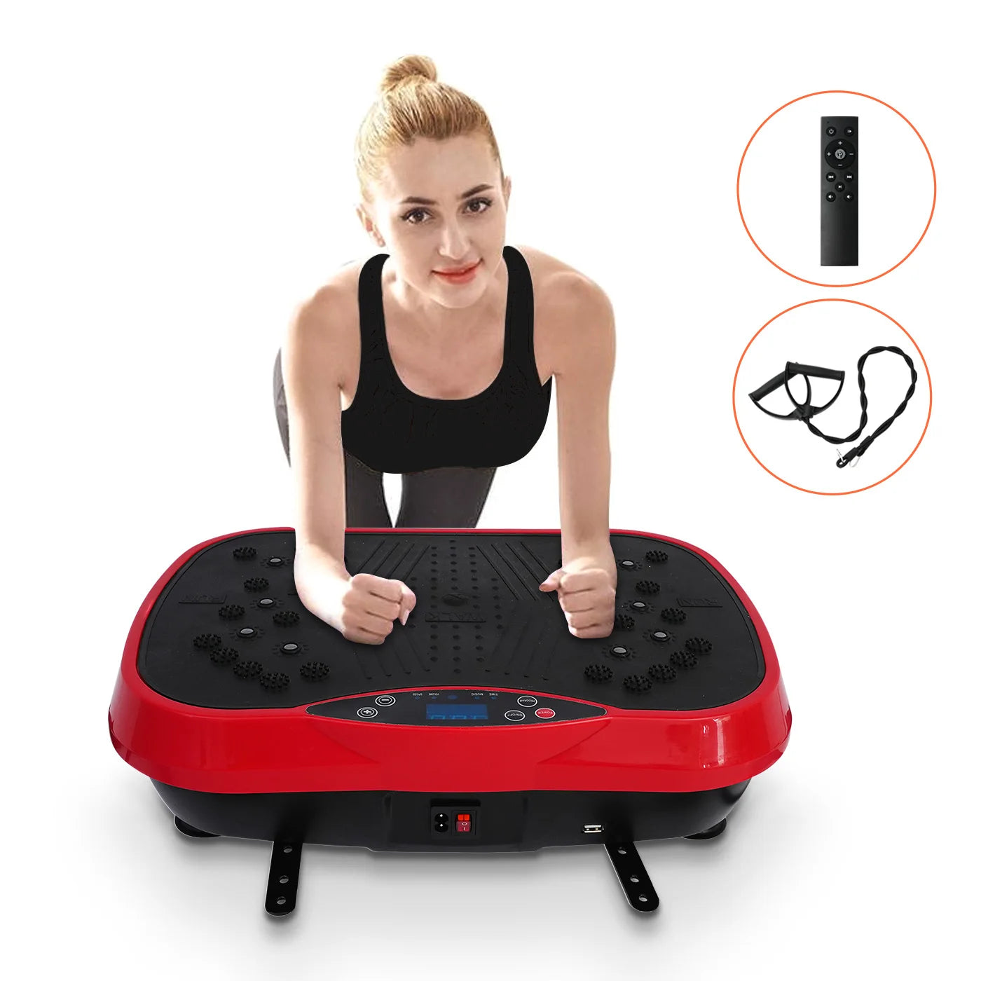 H Vibration Plate Exercise Machine Portable Fat Burning