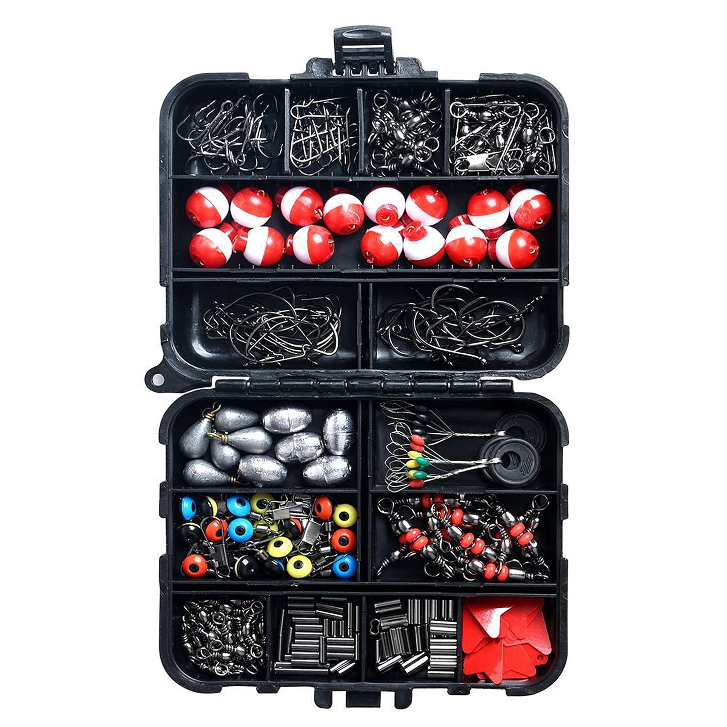 Docooler Fishing Accessories Set with Tackle Box and Hooks