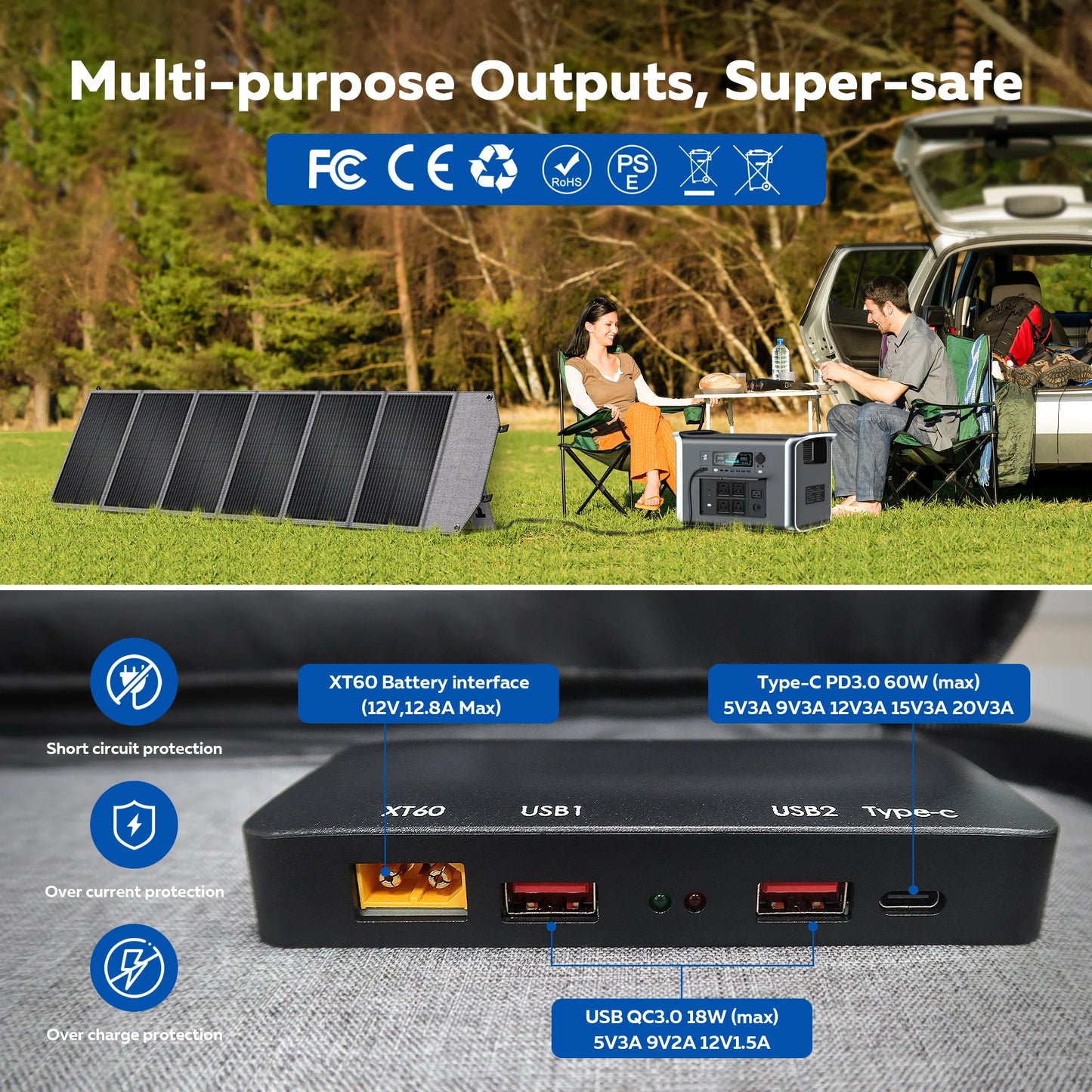 CTOLITY Portable Power Station 345.6Wh LiFePo4 Battery