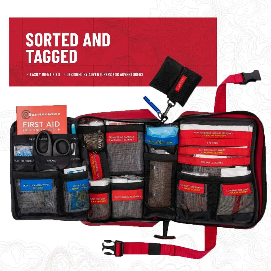 XMSJ Waterproof Premium Survival First Aid Kit