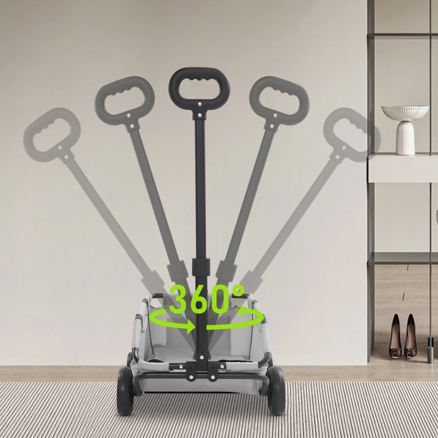 Pet Stroller 360° Rotating Travel Carrier For Pets