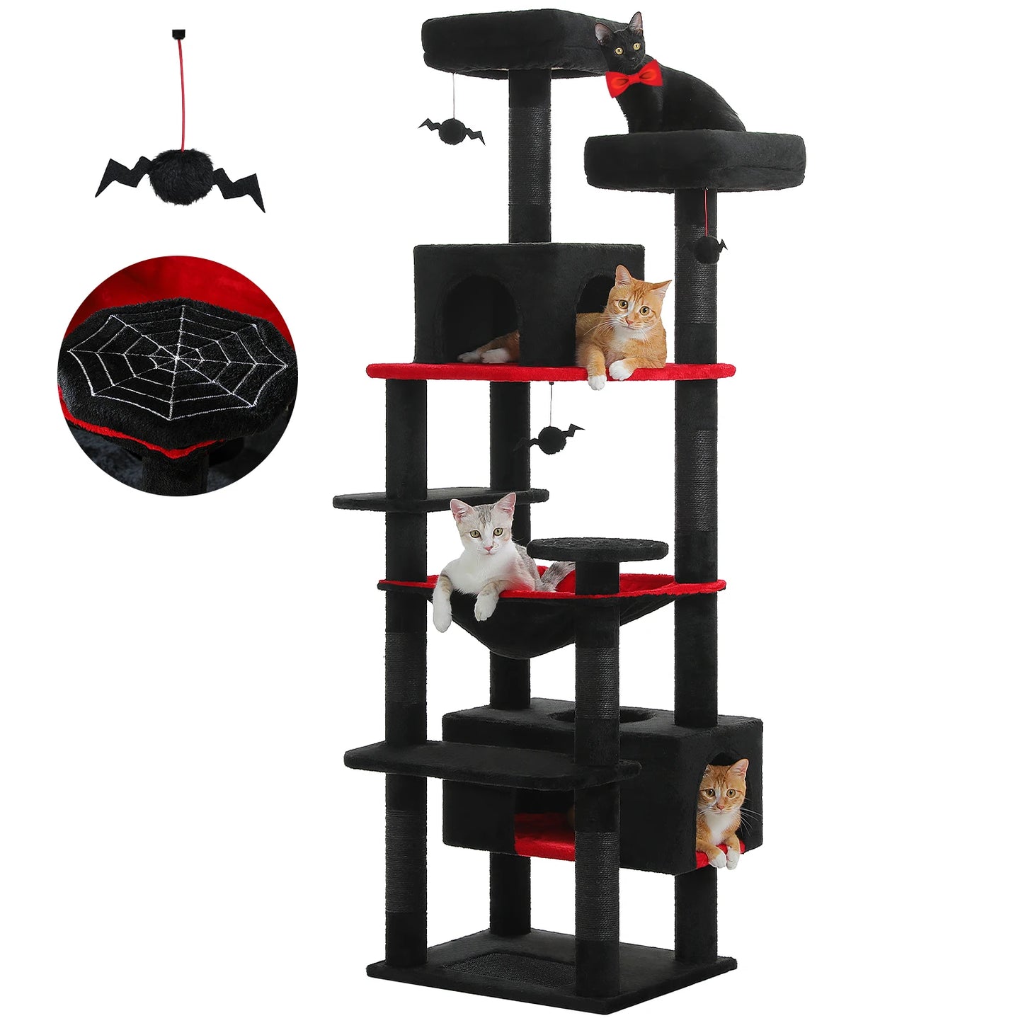PAWZ Road Cat Tree Five-Tier Indoor With Sisal Posts