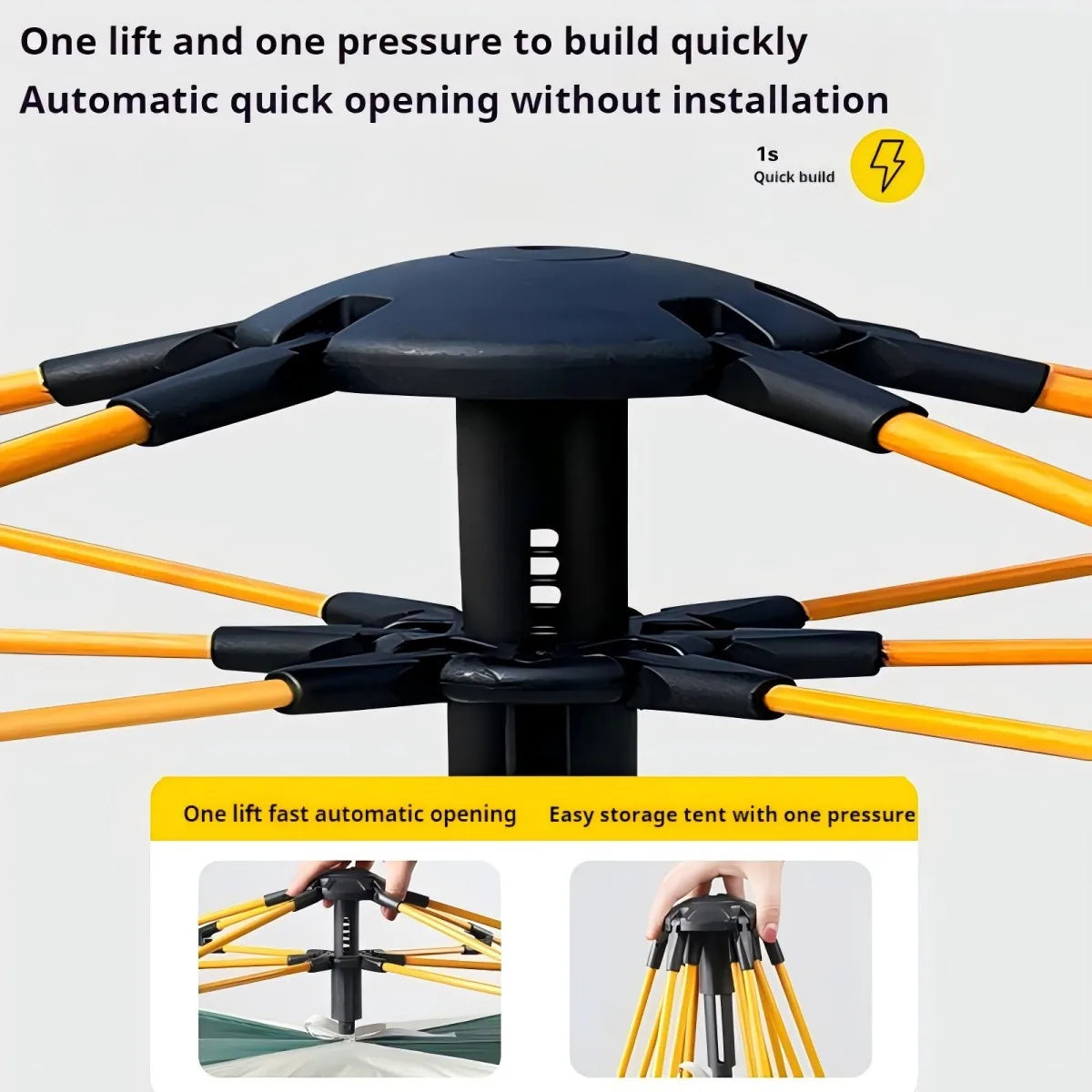 Pakicetus Outdoor Tent Automatic Rainproof Quick-Opening Two-Door