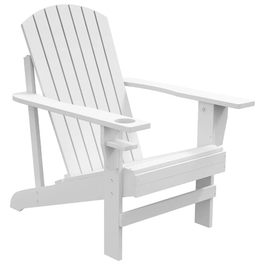 Outsunny Wooden Adirondack Chair for Outdoor Patio Relaxed Back