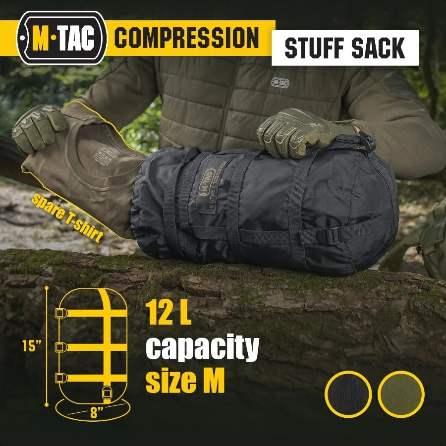 Comprion Stuff Sack for Sleeping Bag Military Water Resistant Comprion Bag Lightweight Nylon Comprion Sack for Travel Camping H
