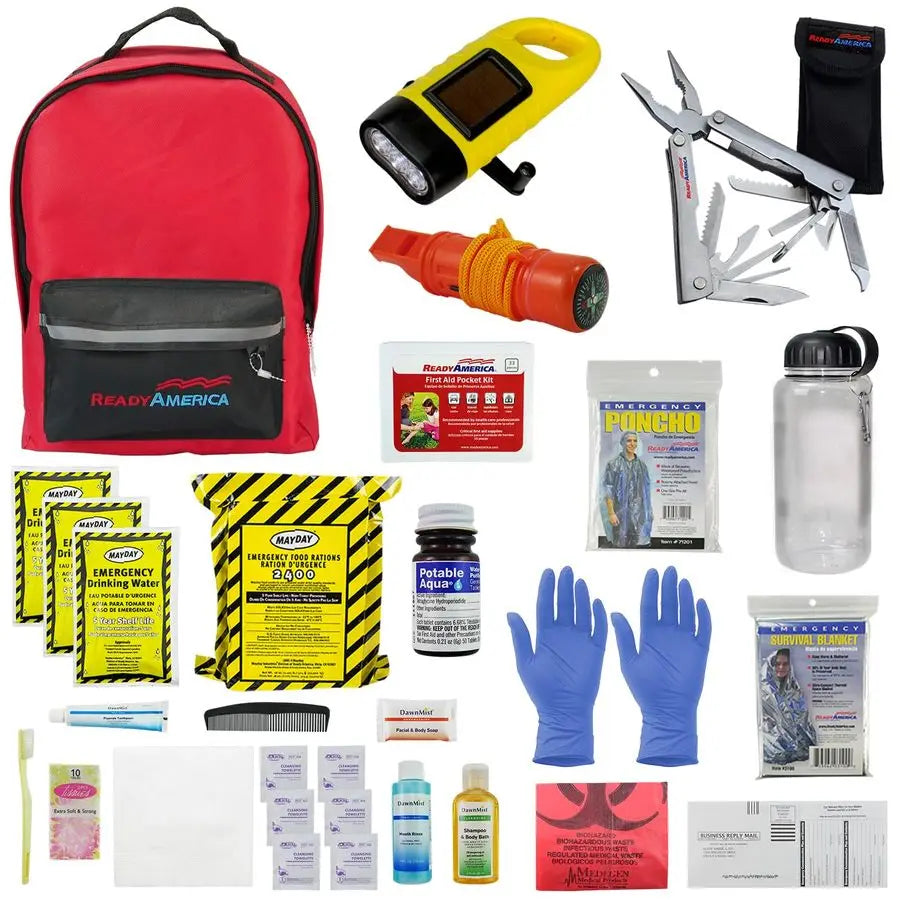 XMSJ Deluxe 72 Hour Emergency Kit Backpack With First Aid