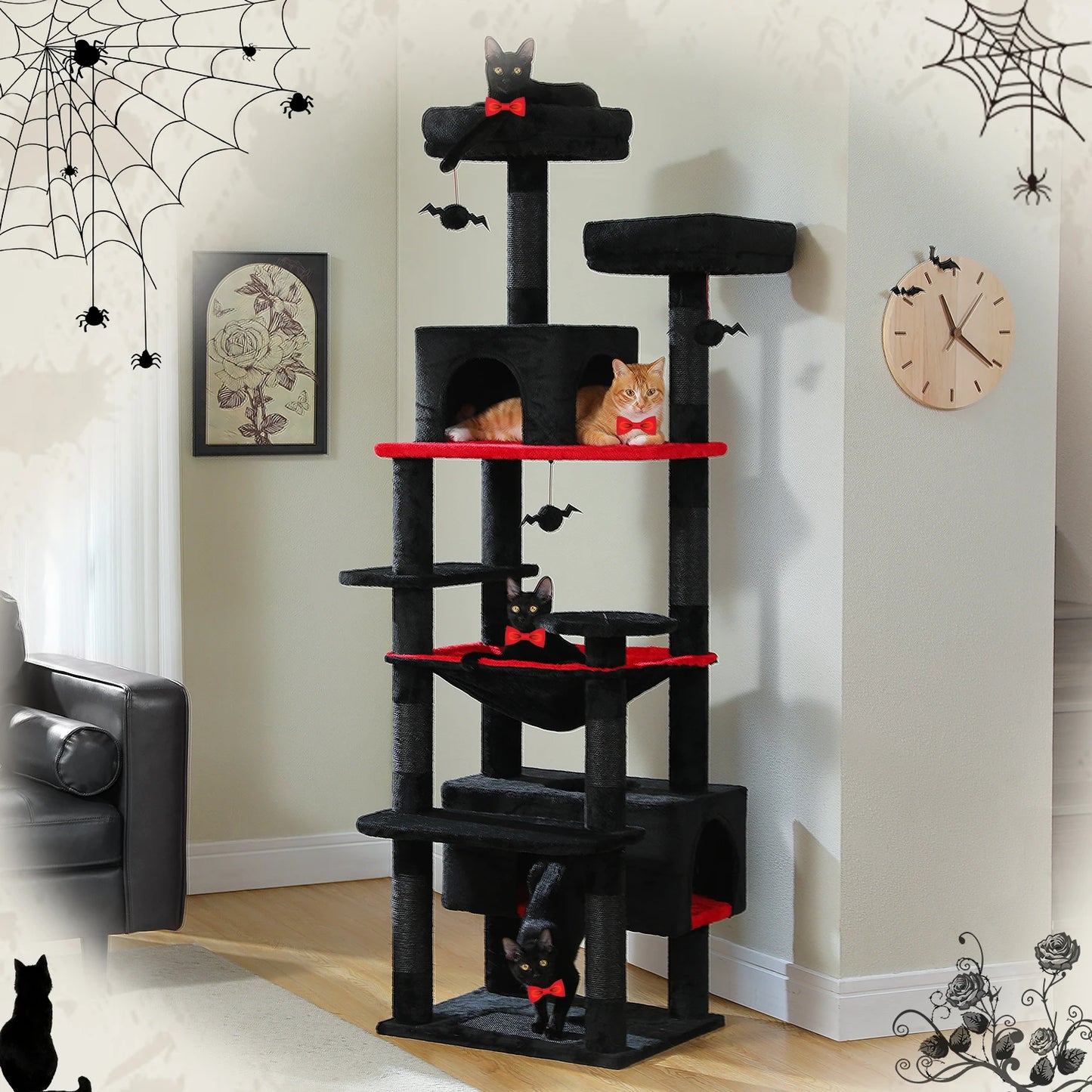 PAWZ Road Cat Tree Five-Tier Indoor With Sisal Posts
