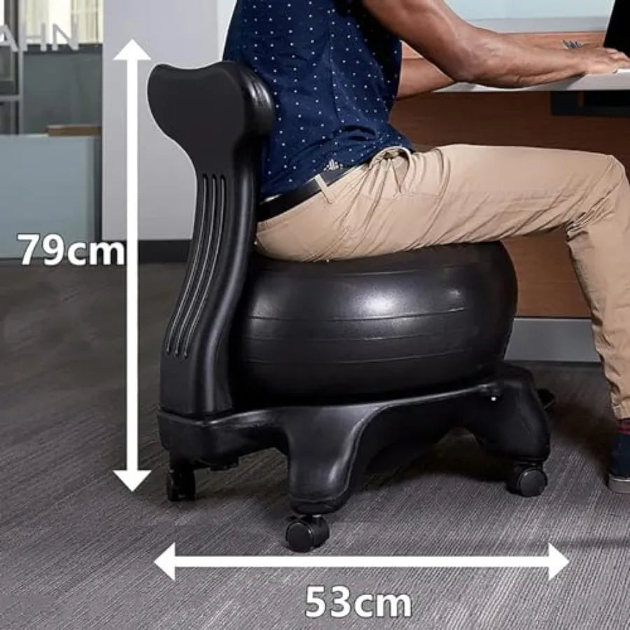 XMSJ Fitness Ball Chair Ergonomic For Posture Support
