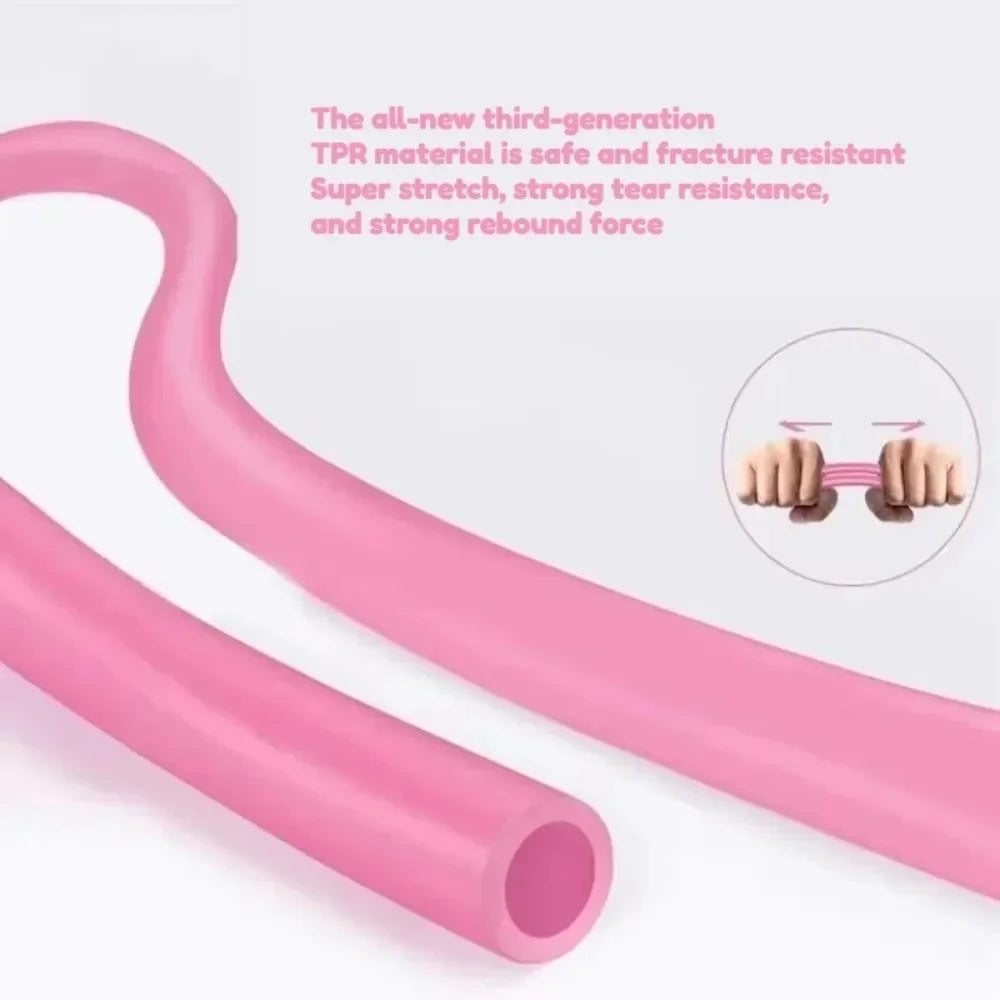 Resistance Band 8 Shaped Yoga Fitness Rope With Foam Handles