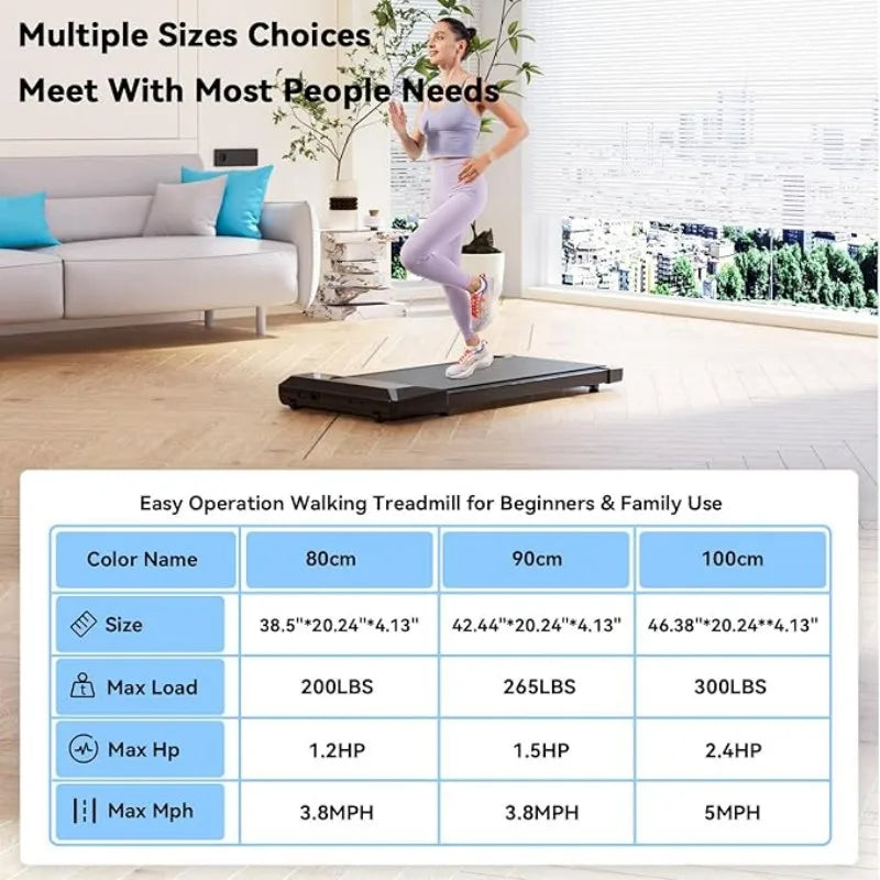 Superun Treadmill 2-In-1 Home Office Walking With App