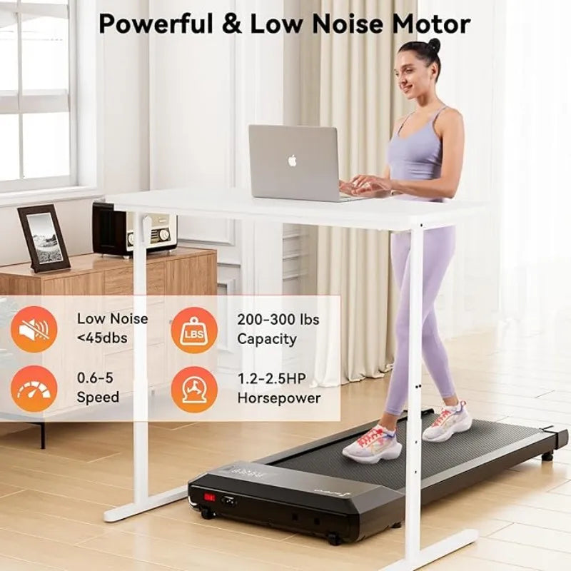 Superun Treadmill 2-In-1 Home Office Walking With App