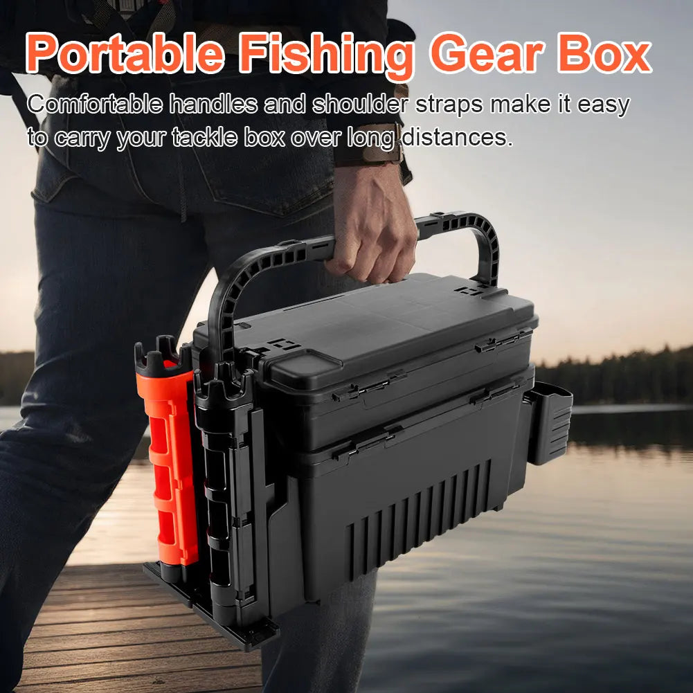 APWIKOGER 2-Tier Portable Fishing Box